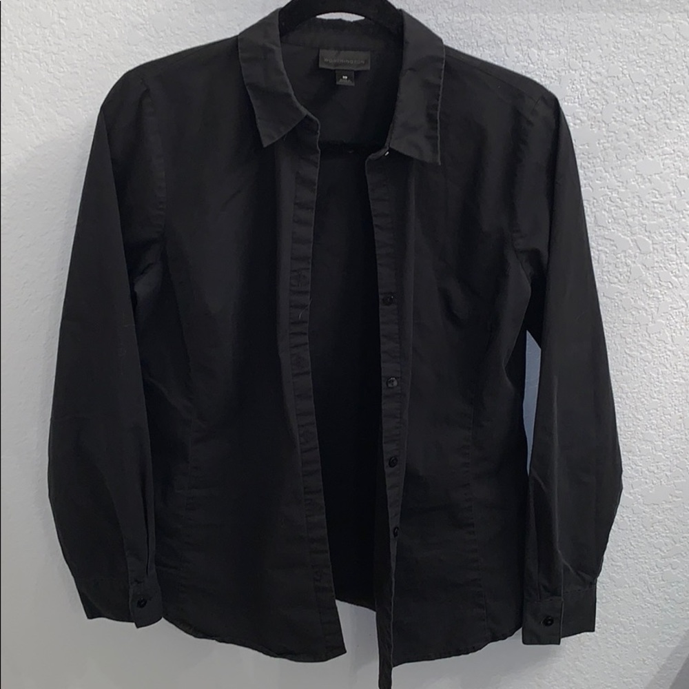 Worthington black long sleeve button down